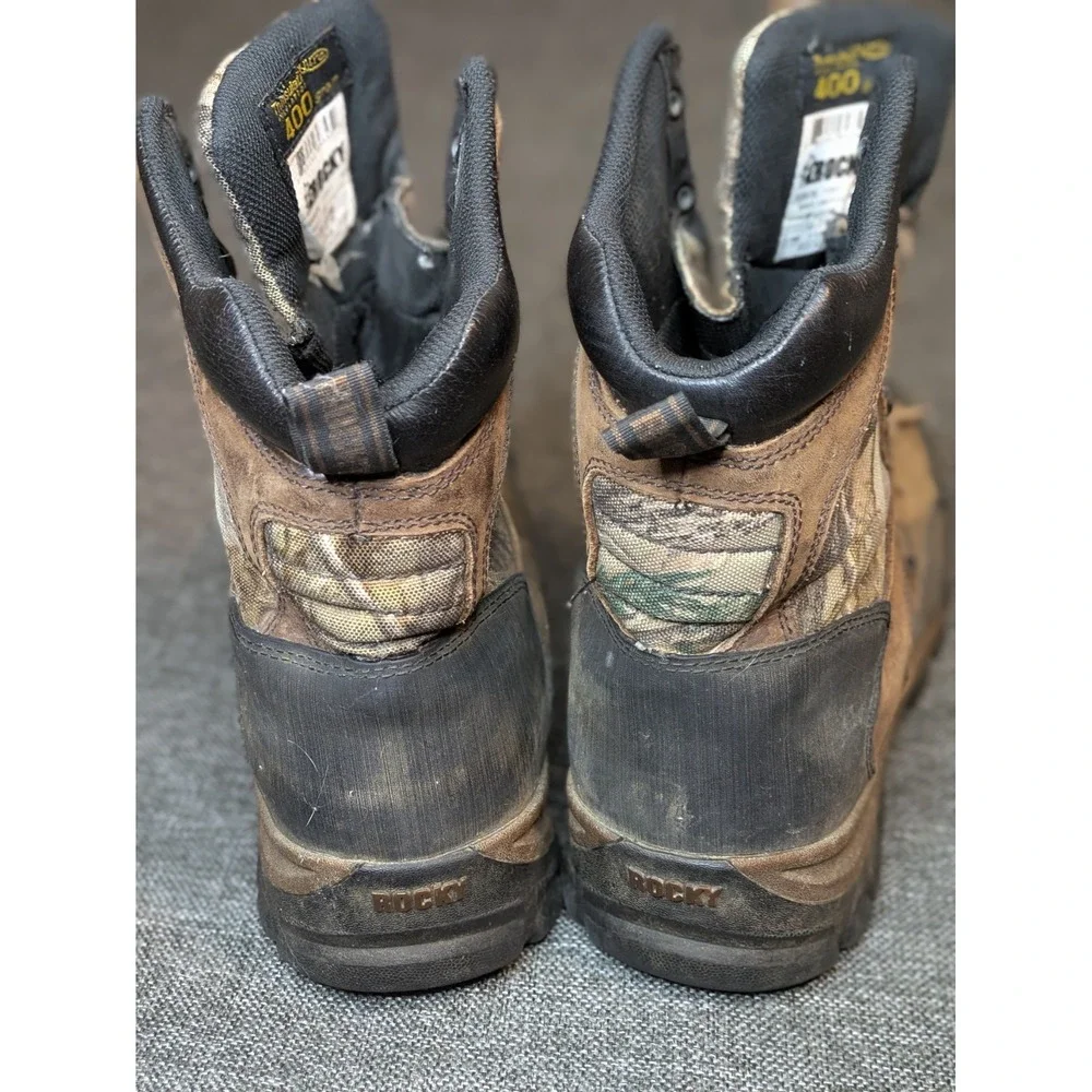 Rocky Core Waterproof 400G Insulated Outdoor Boots Camo Size 10.5 M Hunting